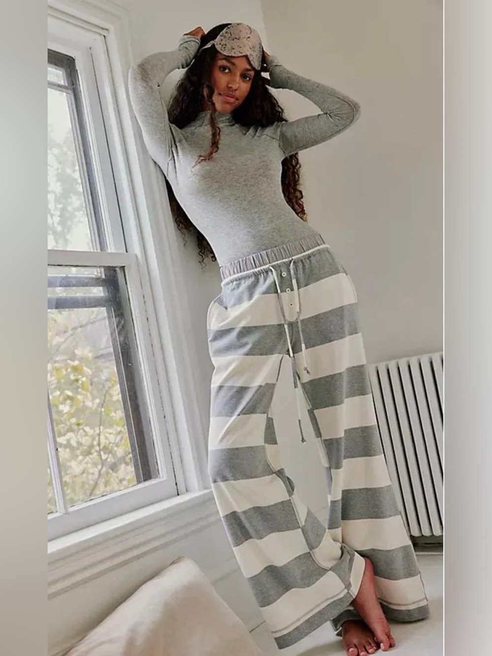 NWOT size XS Free People Intimately You Wish Flare stripe pants